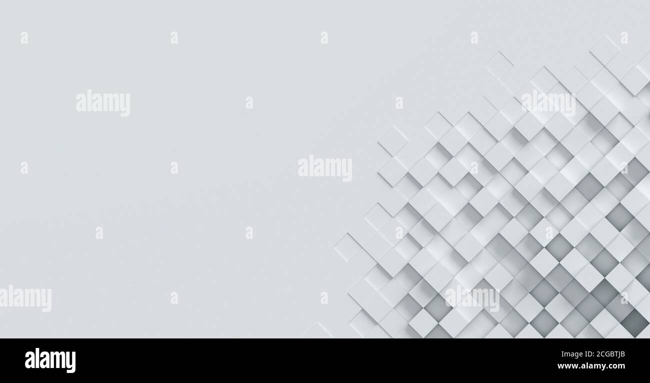 Rappresentazione 3d dello sfondo astratto cubico Foto Stock