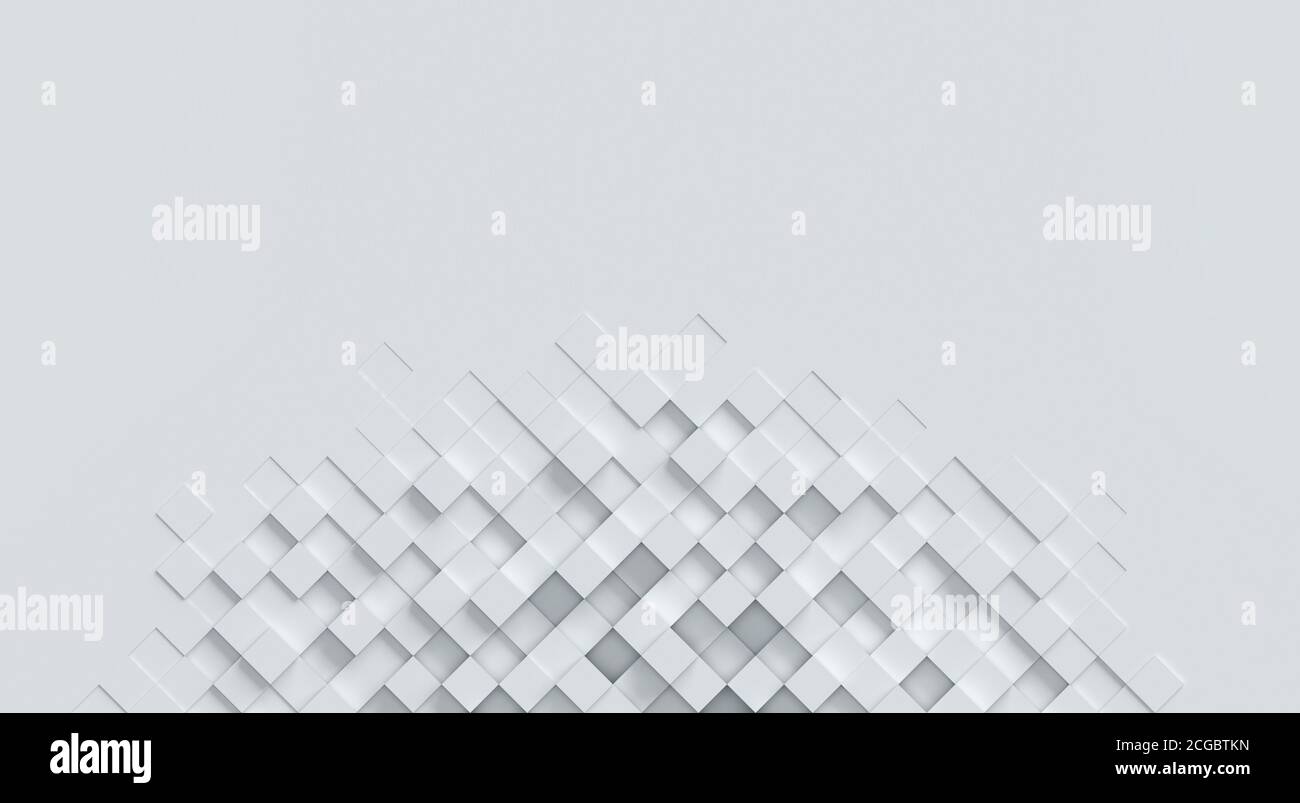 Rappresentazione 3d dello sfondo astratto cubico Foto Stock