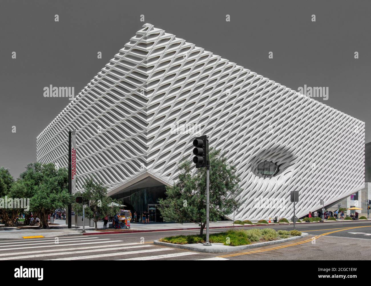 Una foto di un giorno del Broad Museum of Modern Art, Downtown Los Angeles, USA, 2015 Foto Stock