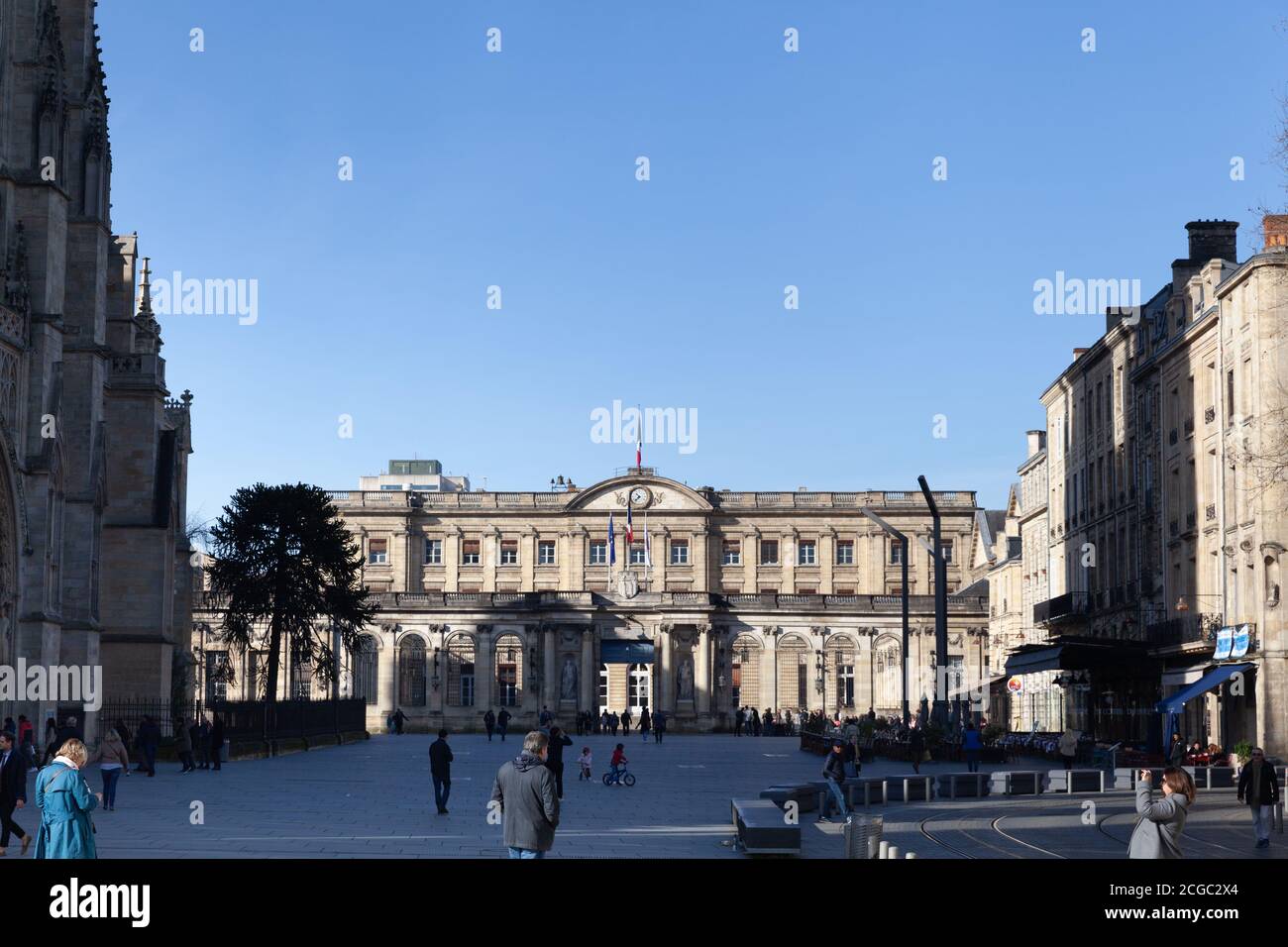 Bordeaux, Francia - 22 febbraio 2020: Palais Rohan o Показаны результаты по запросу bordeaux City hallИскать вместо этого bordeux Ciity hall Hotel de Foto Stock