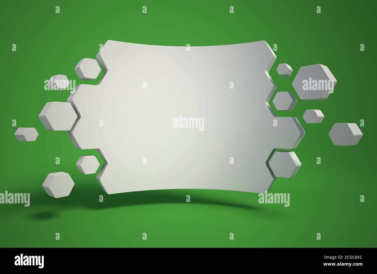 geometria astratta sfondo 3d, copy space board Foto Stock