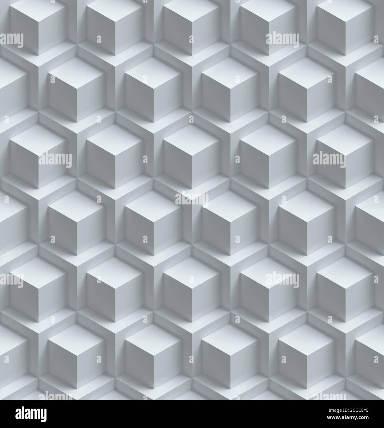 astratto sfondo cubico 3d senza giunture Foto Stock