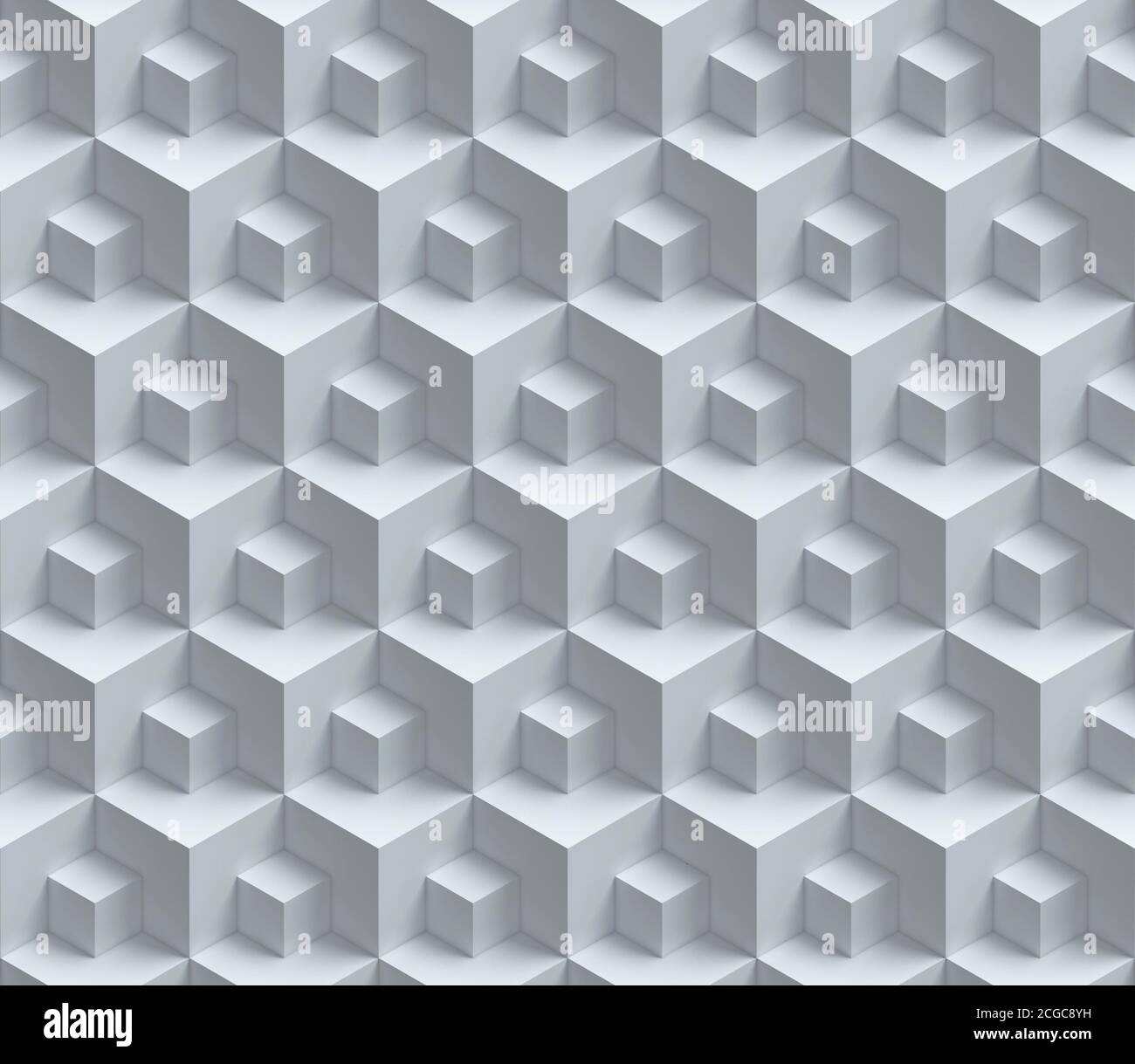 astratto sfondo cubico 3d senza giunture Foto Stock