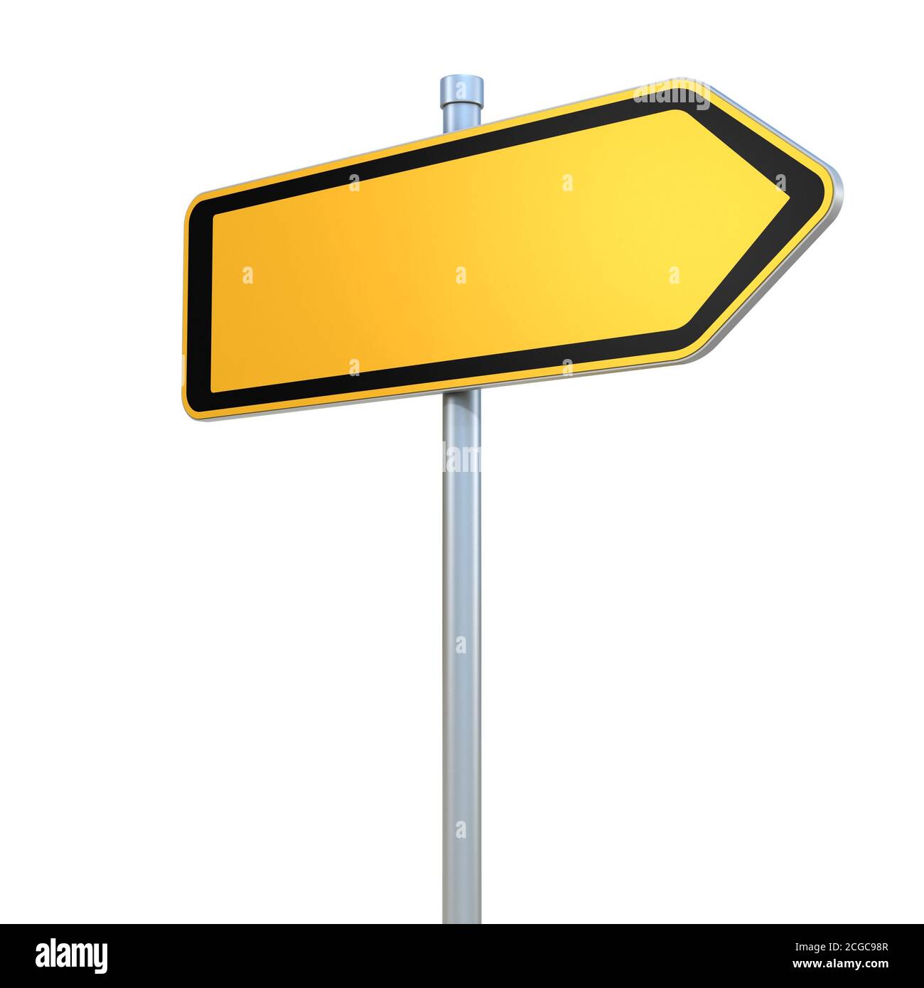 segnaletica stradale vuota rendering 3d Foto Stock