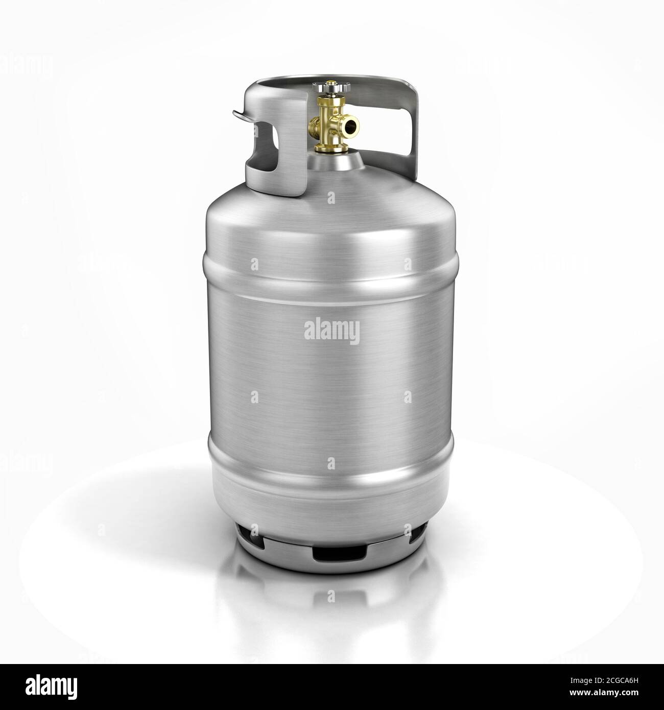 bombola di propano con gas compresso illustrazione 3d Foto Stock