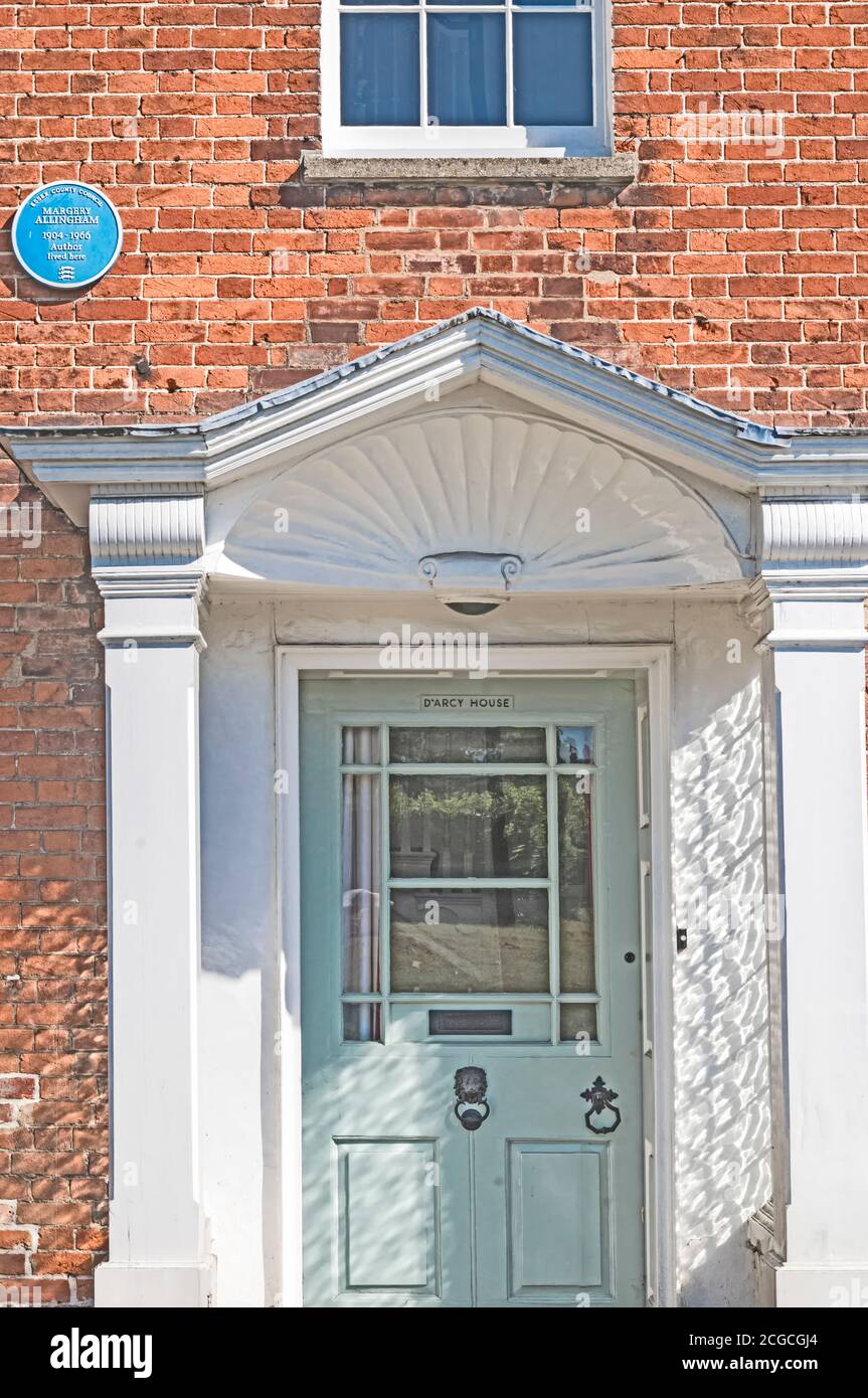 Casa di Margery Allingham in Tolleshunt D'Arcy, Essex Foto Stock