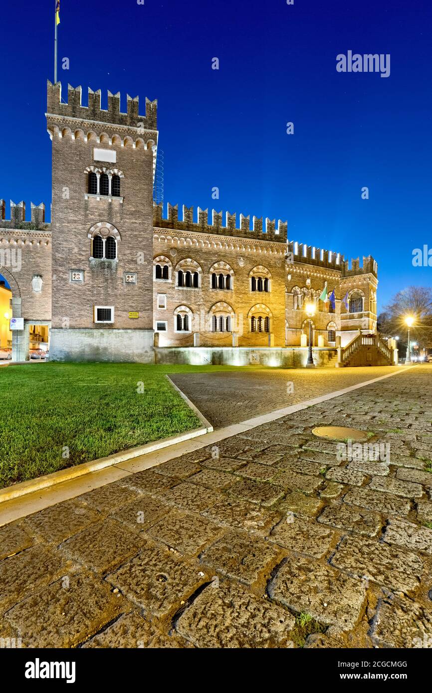 Il castello di Cologna Veneta. Provincia di Verona, Veneto, Italia, Europa. Foto Stock