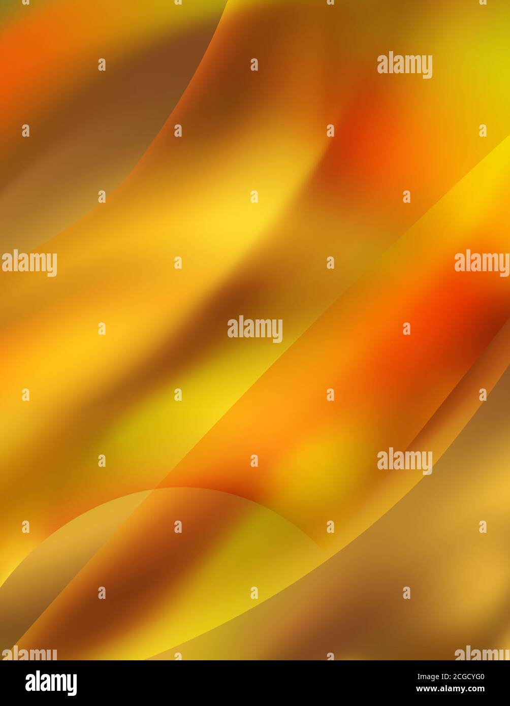 Astratto rosso, giallo e arancione sfondo liscio. Motivo dorato sfocato Foto Stock