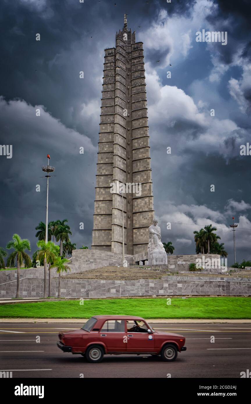 Freedom Monument plaza a l'Avana, Cuba Foto Stock