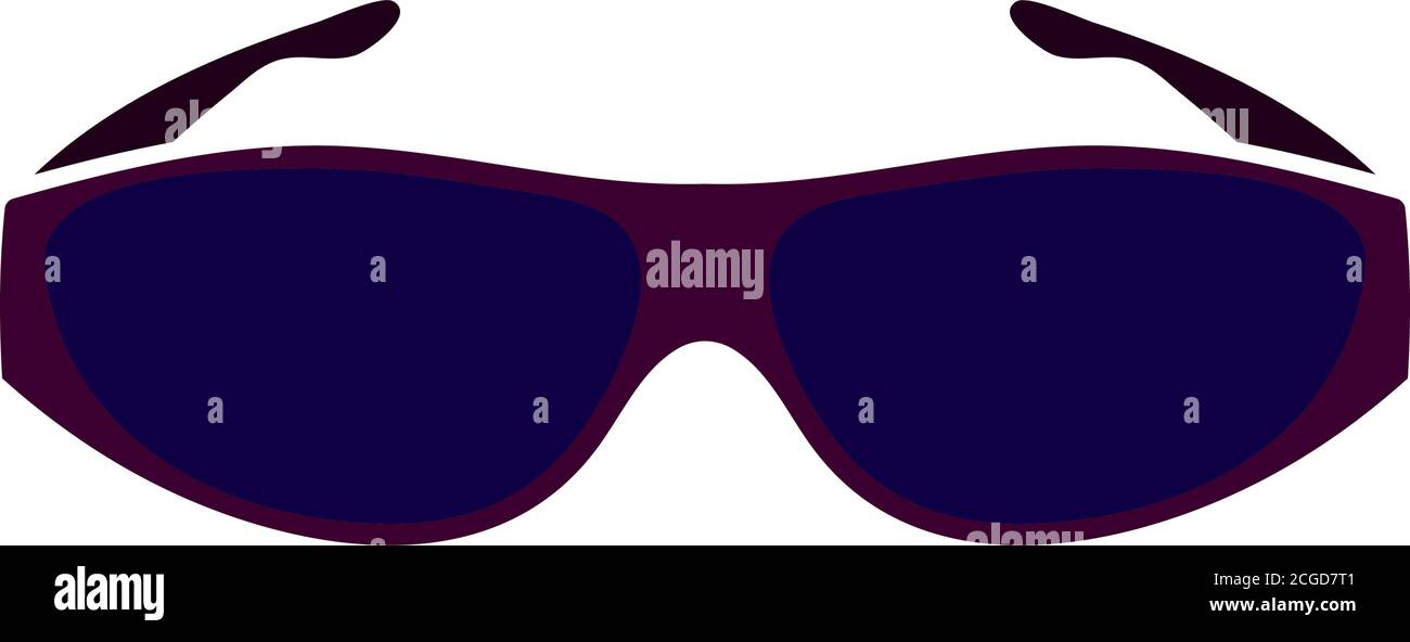 Icona occhiali da sole Poker. Design a colori piatti. Illustrazione vettoriale. Illustrazione Vettoriale