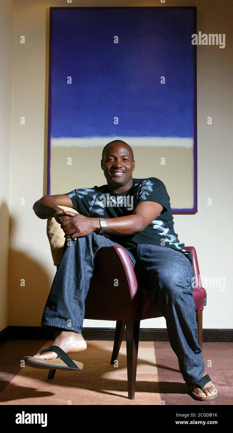 BRIAN LARA DELLA SQUADRA DI CRICKET DELLE INDIE OCCIDENTALI - JAN 2003 PHOTO CREDIT : © MARK PAIN / ALAMY STOCK PHOTO Foto Stock