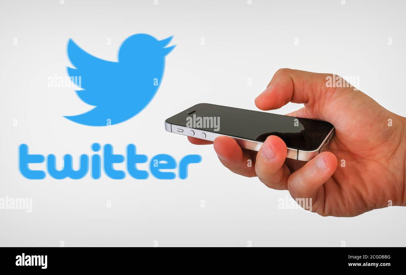 Logo di Twitter Foto Stock