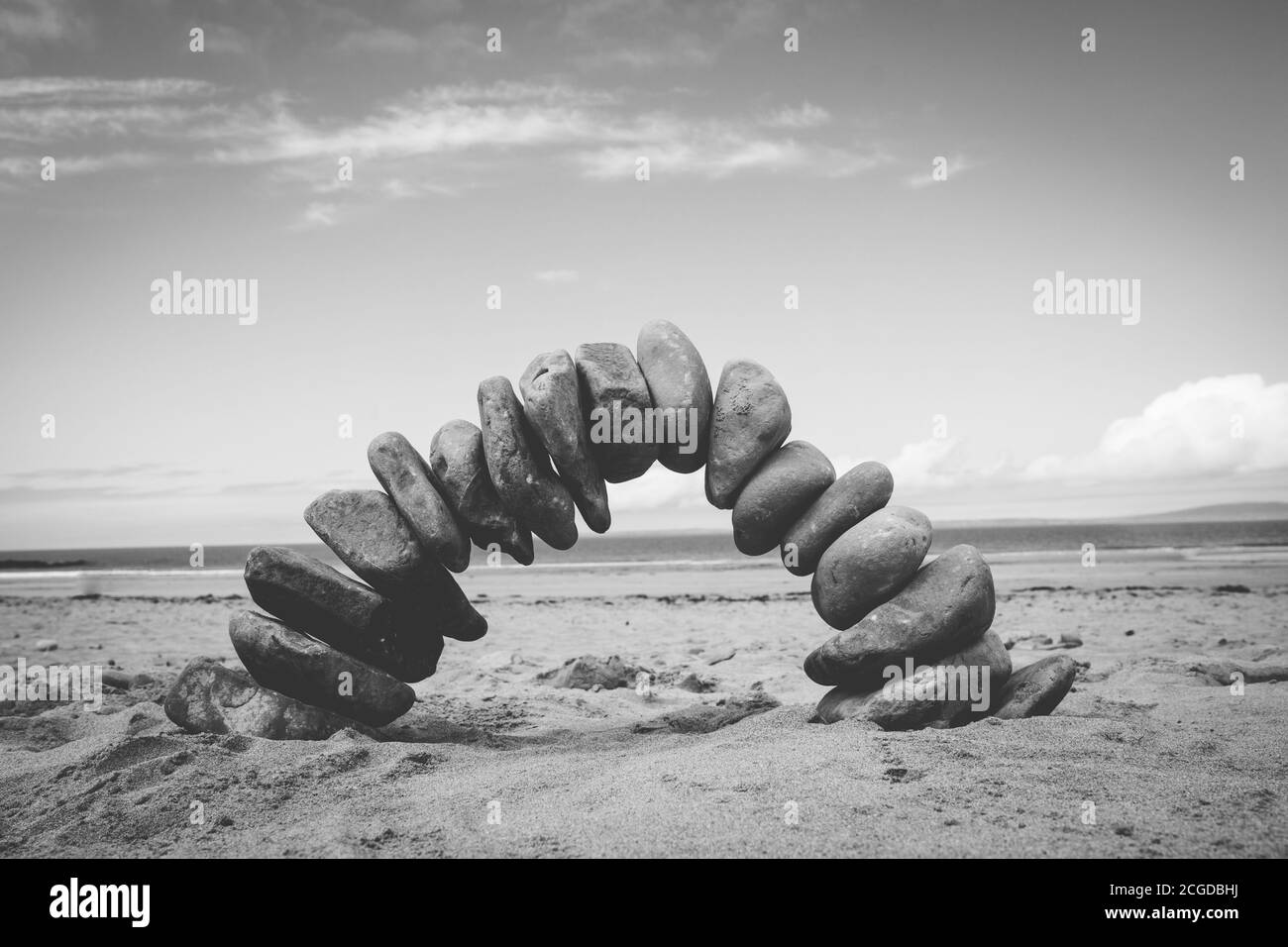 Arte Pebble unica e calmante Foto Stock