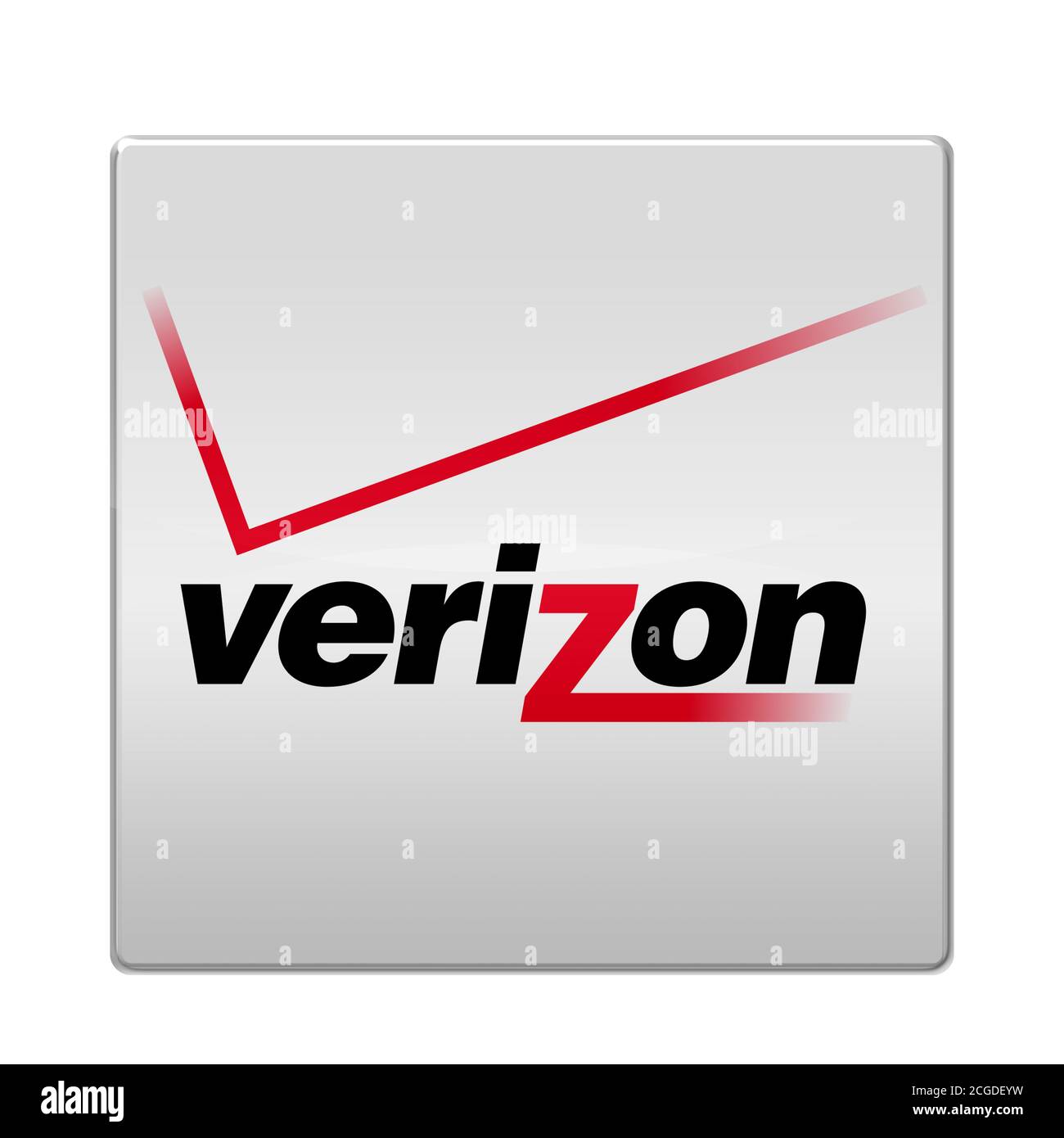 Logo Verizon Communications Foto Stock