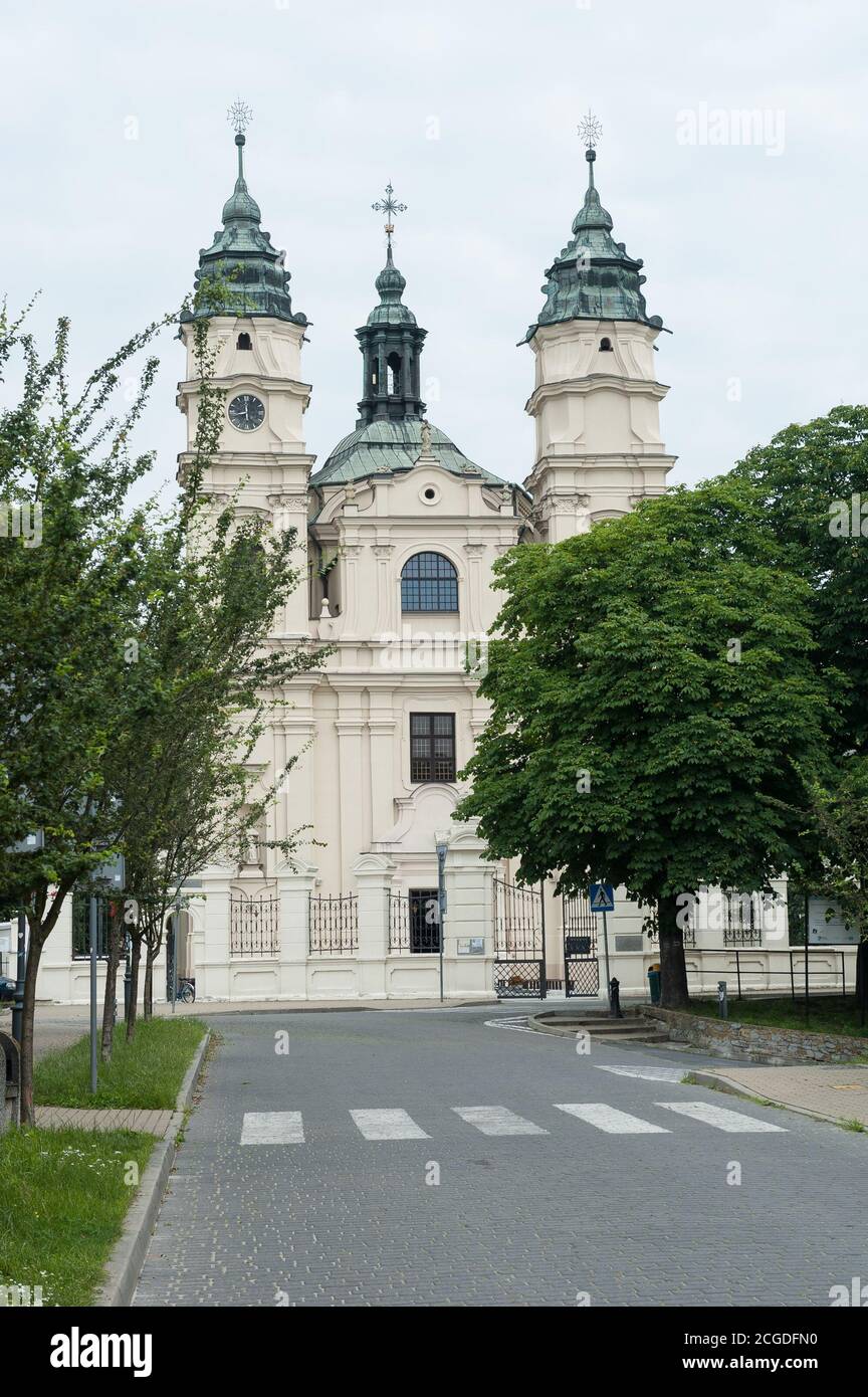 Barocca chiesa di San Luigi a Włodawa, Lublino Voivodato, Polonia Foto Stock