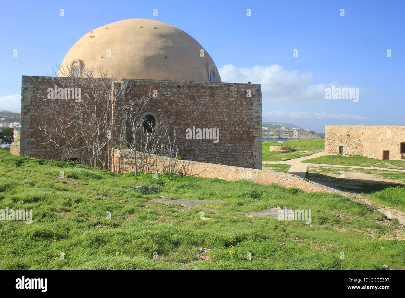 Moschea del Sultano Ibrahim a Retimno fortezza veneziana, Creta, Grecia Foto Stock