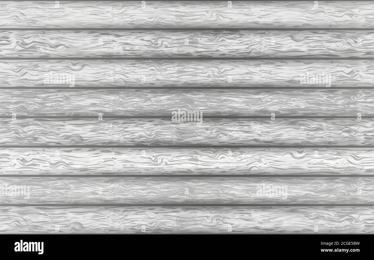 Vector sfondo grigio legno. Legno testurizzato astratto. Scrivania per la disposizione piatta, spazio per la copia del testo Illustrazione Vettoriale
