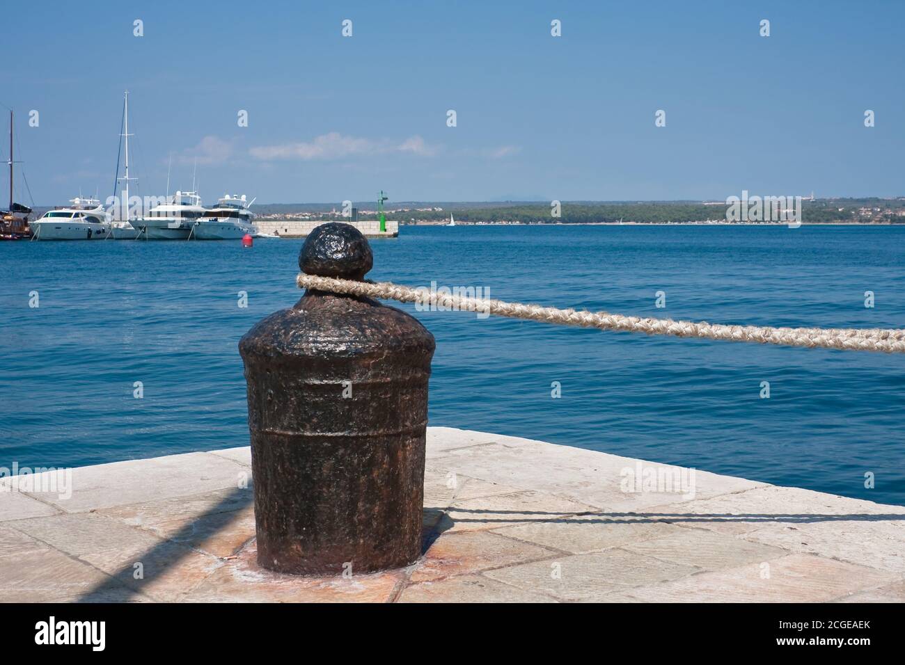 Bullard. Porto yacht. Grande isola di Brijuni. Croazia Foto Stock