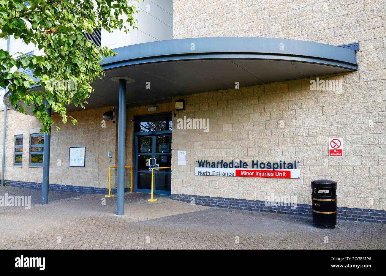 Ingresso nord del Wharfedale Hospital Foto Stock