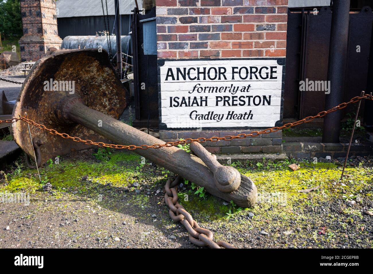 Anchor Forge, Black Country Museum, Dudley, Regno Unito Foto Stock
