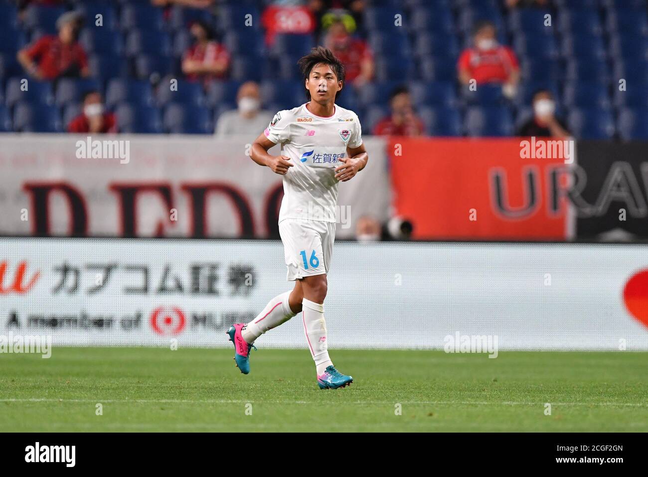 Daichi Hayashi (16) di Sagan Tos durante la partita di calcio J.League J1 tra i Red Diamonds di Urawa 2-2 Sagan Tosu allo stadio Saitama il 9 settembre 2020 a Saitama, Giappone. Credit: AFLO/Alamy Live News Foto Stock