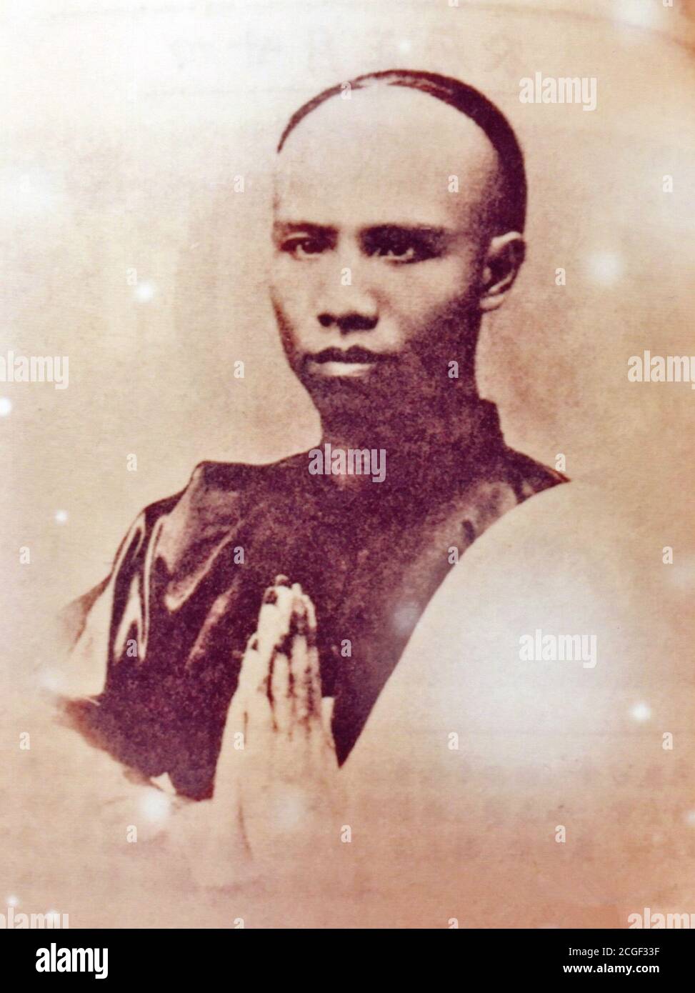 Ritratto di Tan Sitong (1865 – 1898), politico cinese, pensatore e riformista della tarda dinastia Qing. Collezione privata. Foto Stock