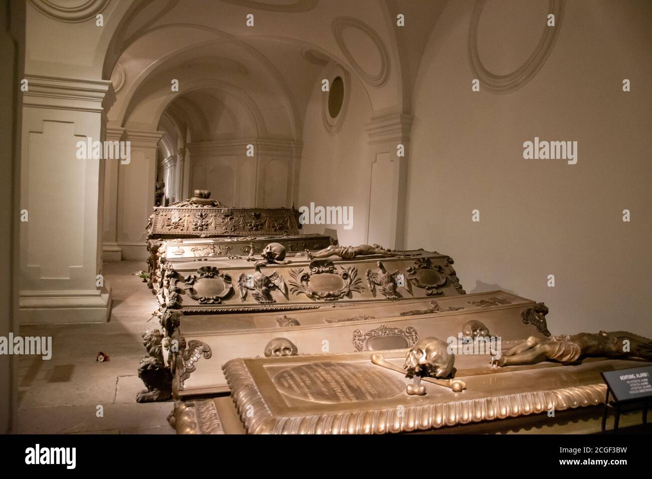 Charles Vault, cripta imperiale (Cappuccino), Vienna, Austria. Foto Stock