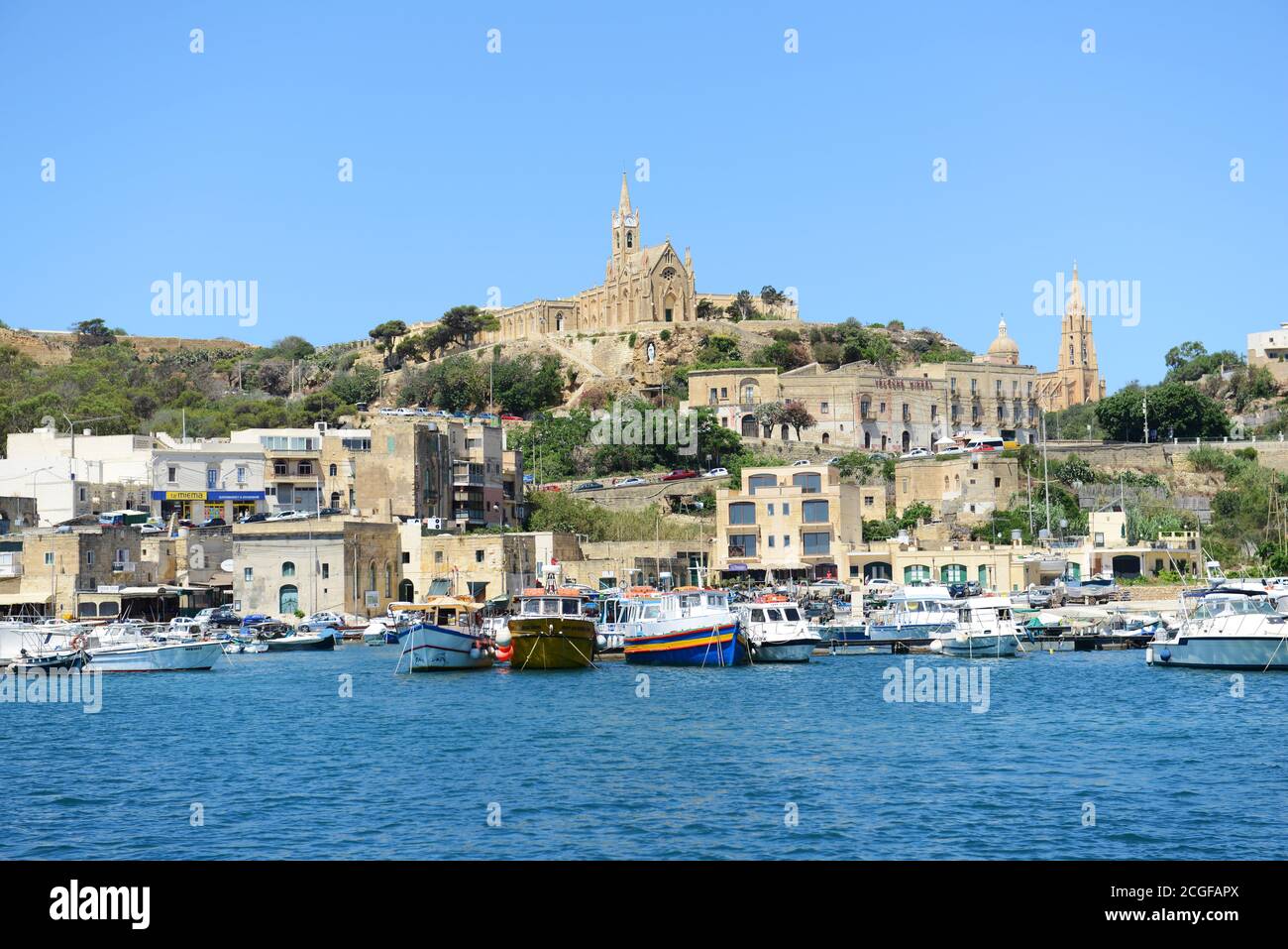 Chiesa della Madonna di Lourdes a Triq Lourdes, Għajnsielem, Malta. Foto Stock