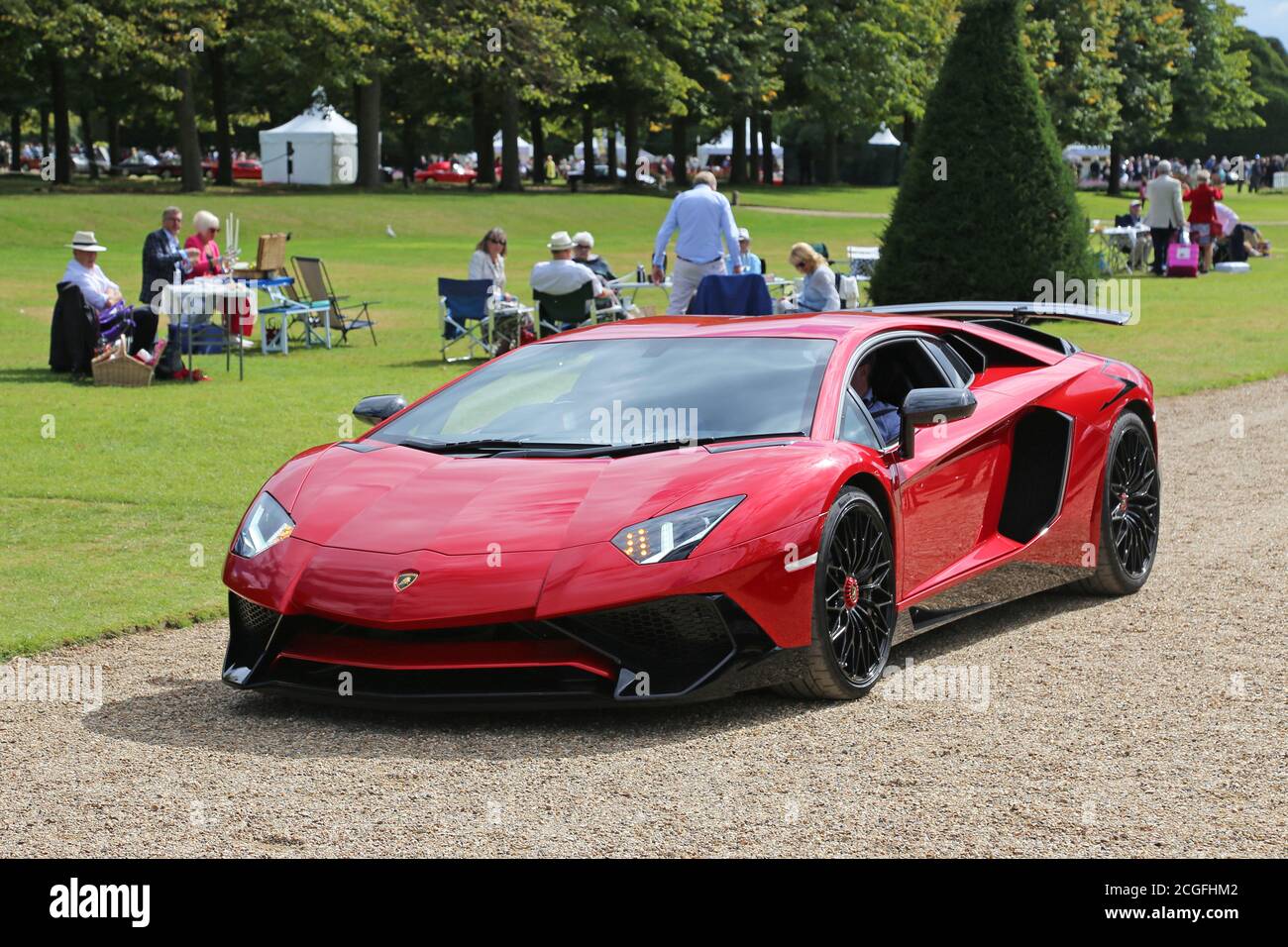 Lamborghini Aventador SuperVeloce LP750-4 (2016), Car Club Displays, Concours of Elegance 2020, Hampton Court Palace, Londra, Regno Unito, Europa Foto Stock