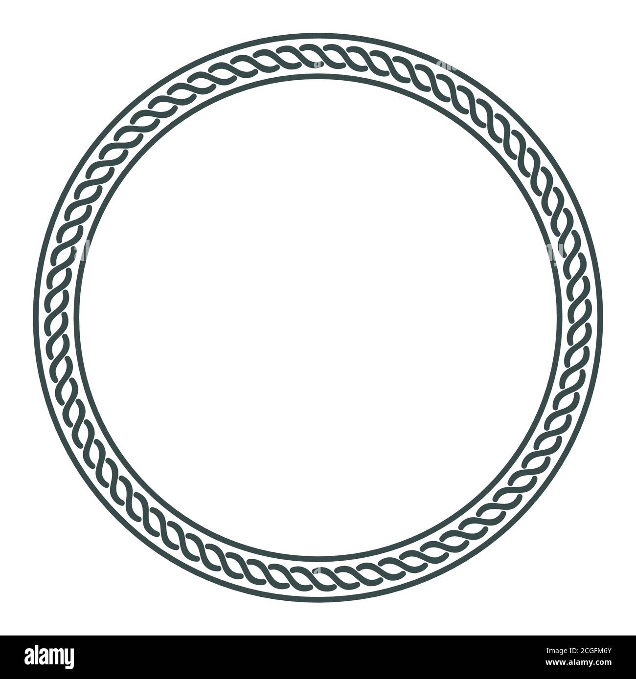 Illustrazione in stile scandinavo celtico. Modello intrecciato celtico, mandala Illustrazione Vettoriale