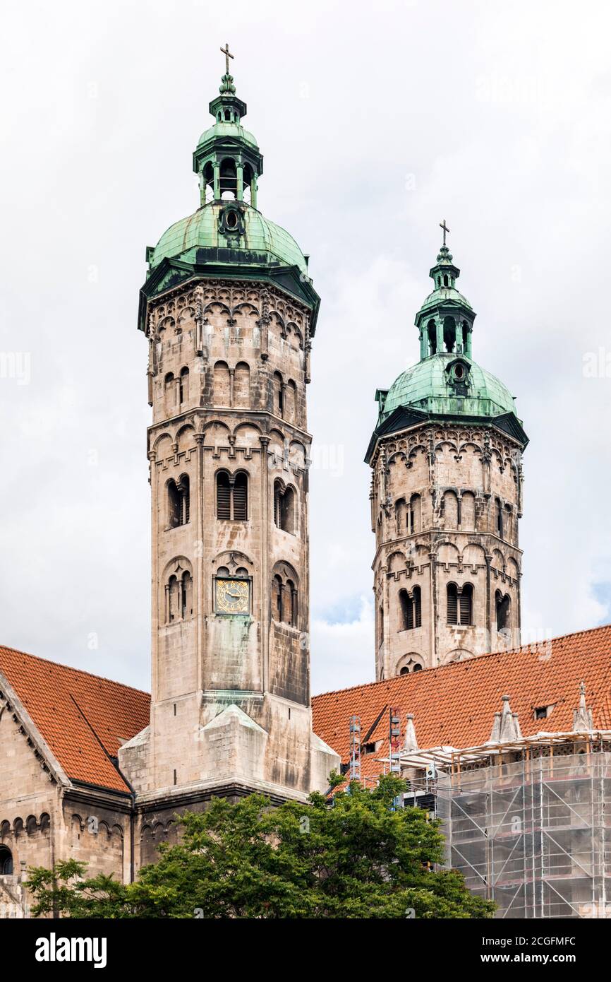 La Cattedrale di San Pietro e Paolo, patrimonio dell'umanità dell'UNESCO, a Naumburg Foto Stock