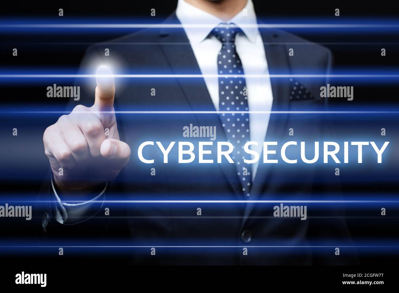 Cyber Security per la protezione dei dati La tecnologia Business concetto di privacy Foto Stock