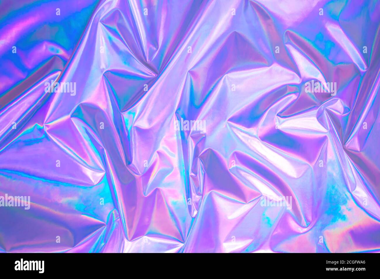 sfondo olografico color pastello in stile anni '80 Foto Stock