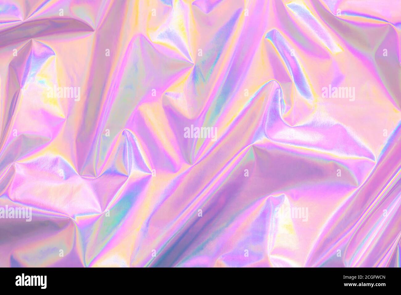 sfondo olografico color pastello in stile anni '80 Foto Stock