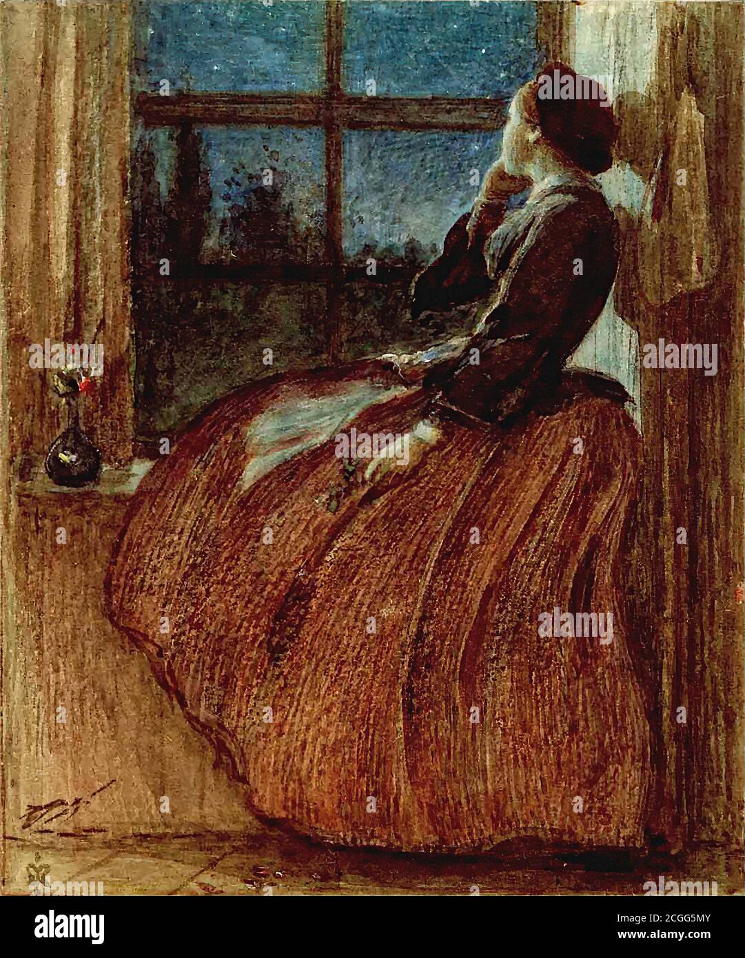 Millais John Everett - un amore perduto - British School - 19 ° secolo Foto Stock