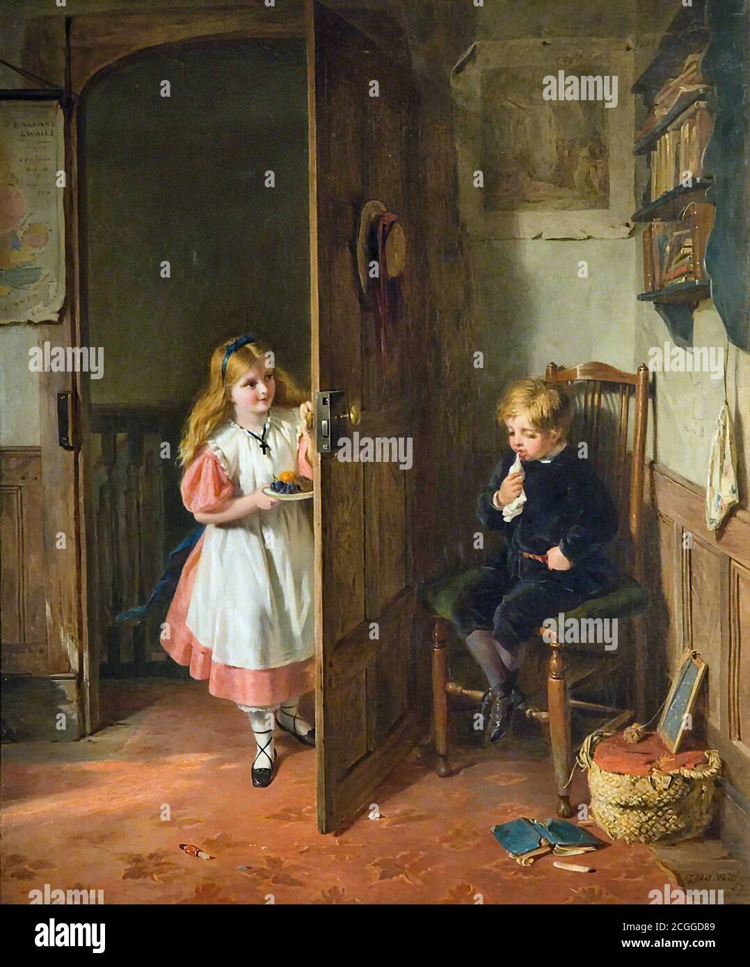 O 'neill George Bernard - The Naughty Boy - British Scuola - 19 ° secolo Foto Stock