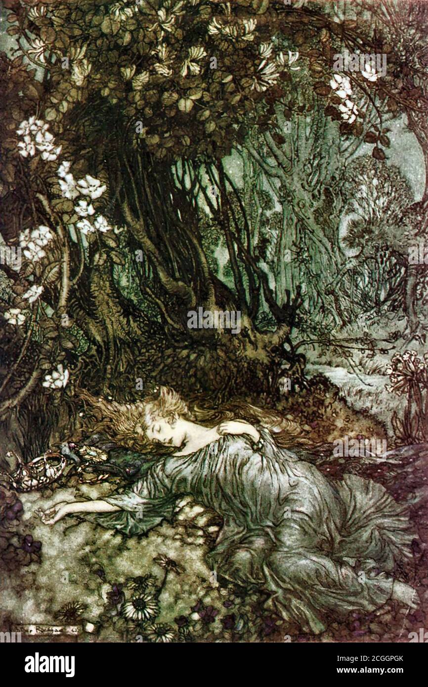 Rackham Arthur - un sogno di Midsummer Night's 6 - Inglese Scuola - 19 ° secolo Foto Stock