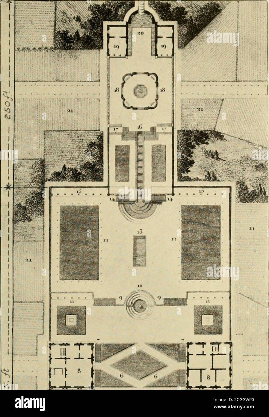 . Giardini europei e giapponesi; documenti letti davanti all'American Institute of Architects .. . Giardini europei e giapponesi. Foto Stock