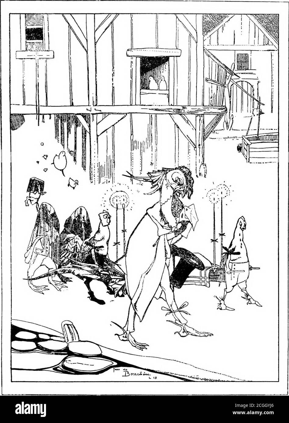 . Bestie e uomini . ead e mi ha dato la sua benedizione e sono partito, readinghis Libro delle ore. Non pensando al male, e pieno di gioia alla notizia, io calledmy figli intorno a me e gridai: * Rallegratevi, miei cari non vivrete più nel terrore quotidiano della vostra vita. Il re Ournobile ci ha dato la sua protezione e ha comandato la volpe di lasciarci soli. Reynard stesso ha appena rogato la notizia, così 1 so che è vero, e lui stesso ha gonewaway per diventare un santo eremita! I miei figli danzavano con luguccio quando sentirono le mparole, e io danzai con loro, o Re! Abbiamo ballato nel cortile e nel giardino, e nel Foto Stock