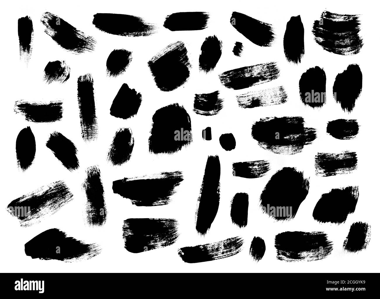 Pennellate con vernice ad acqua Foto Stock