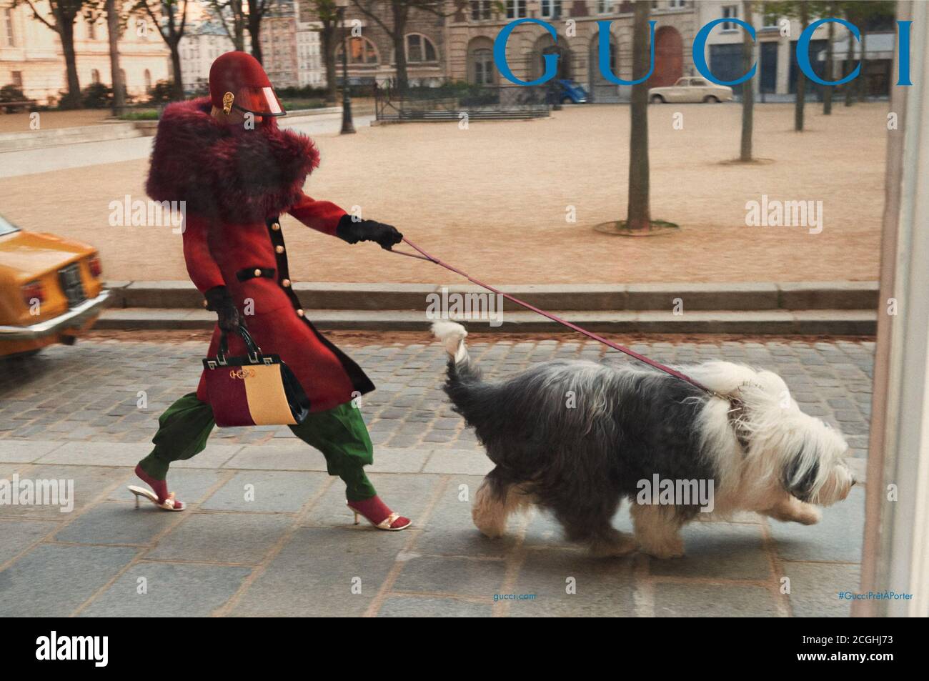 2010S UK Gucci Magazine annuncio pubblicitario Foto Stock