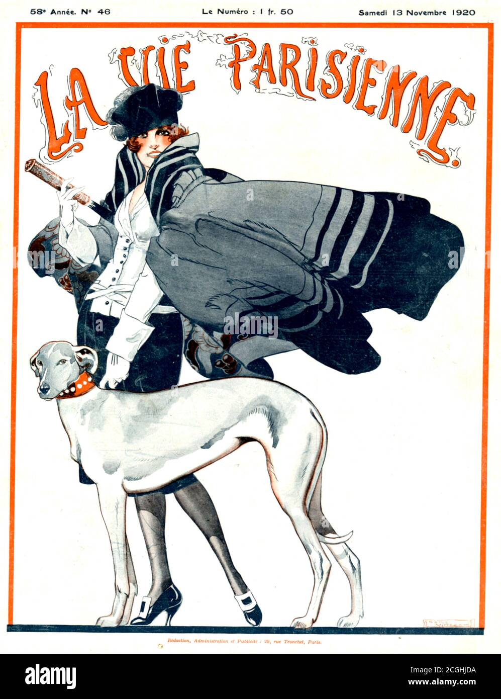 1920s Francia La Vie Parisienne Copertina Foto Stock