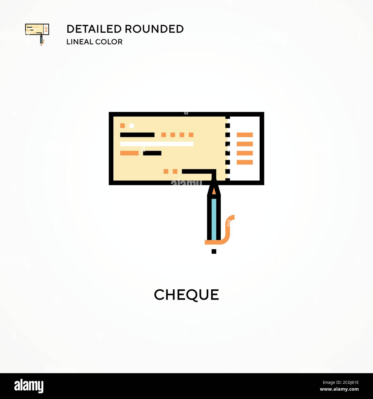Icona del vettore di controllo. Concetti moderni di illustrazione vettoriale. Facile da modificare e personalizzare. Illustrazione Vettoriale