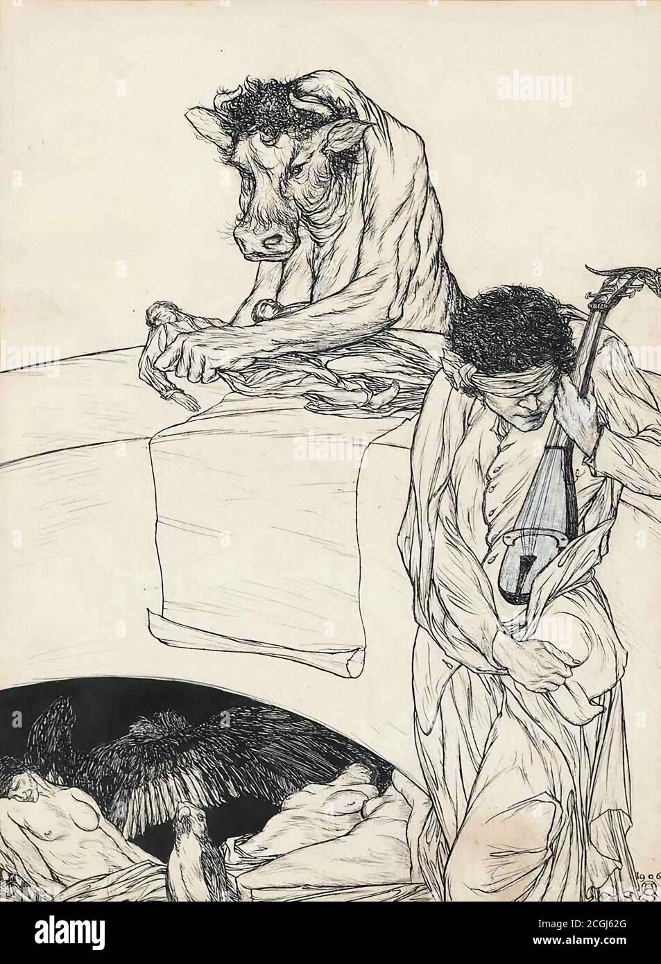 Austin Osman di riserva - un libro di Satiri 11 - Pubblicità e la dimensione delle azioni - British School - 19 Secolo Foto Stock