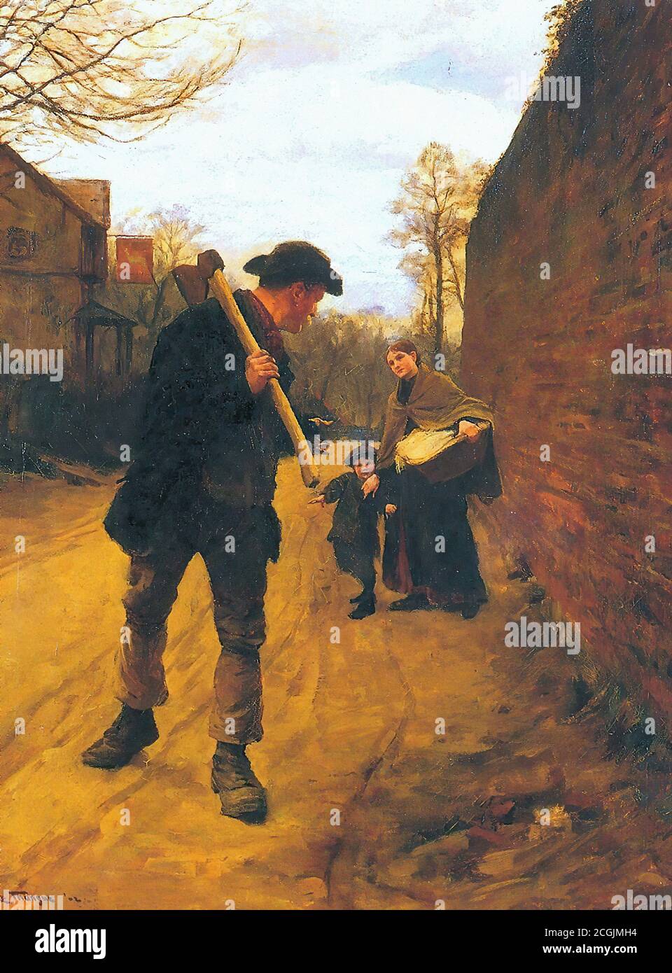 Thangue Henry Herbert la - fuori al lavoro - britannico Scuola - 19 ° secolo Foto Stock