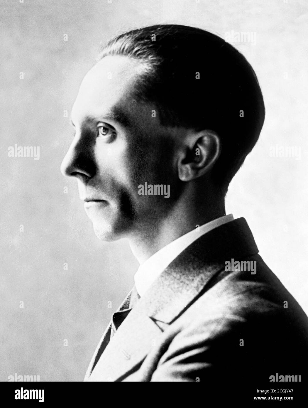 Joseph Goebbels. Ritratto di Paul Joseph Goebbels (1897-1945), ministro di Propaganda del Reich in Germania nazista. Foto Stock