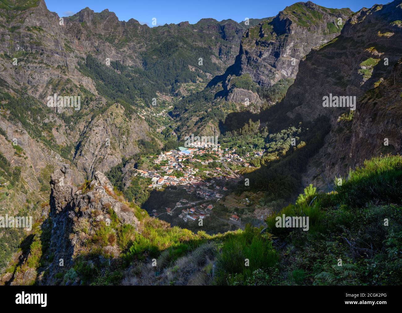 Curral das Freiras (Valle delle Monache), Madera Foto Stock