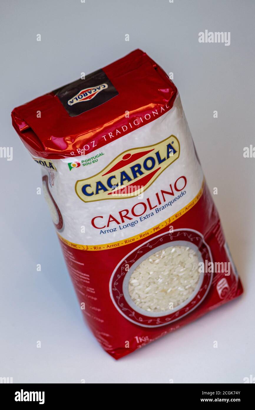 Riso Marca dal Portogallo, arroz Carolino, Cafarola Foto stock - Alamy