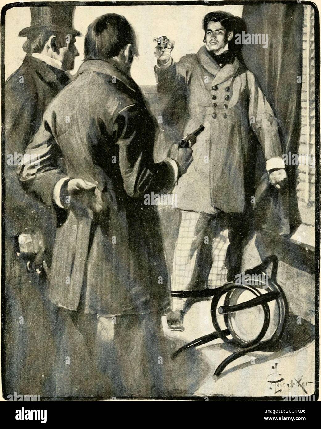 . Sull'ala delle occasioni : essendo la versione autorizzata di alcuni episodi curiosi della fine della guerra civile, compresa la storia finora soppressa del rapimento del presidente Lincoln . riend, ha detto TheCaptain. Sei un Southerner. Perché, così è anche il generale Thomas. ILL scommettere dieci dollari che il documento è intuo valise là, ha dichiarato il detective. Fatto! Ha detto il Capitano, raggiungendo fuori epiazzando un pezzo d'oro sul tavolo. Il sig. Barnumdid similmente, su cui Flournoy ha calciato il valisetoward lui e ha pocketed i soldi. Ma il thedetective ha rifiutato di cercare il valise. Forse temeva qualche trico Foto Stock