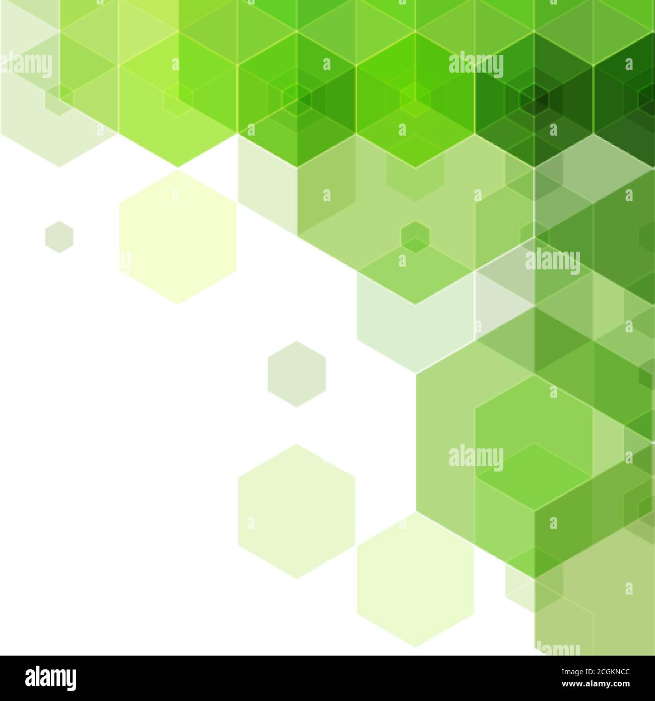 Sfondo esagonale verde. Astrazione geometrica. eps vettoriale 10 Illustrazione Vettoriale